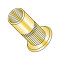 Newport Fasteners Rivet Nut, #10-24 Thread Size, 0.390 in Flange Dia., 0.5" L, Steel, 1000 PK 457050